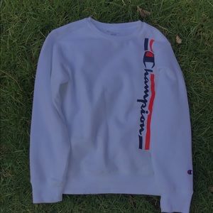 champion white sweatshirt
